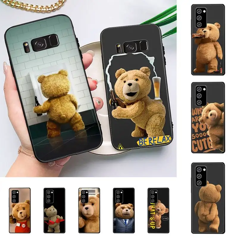

Teddy Bear Couple Cartoon Phone Case for Samsung Note 5 7 8 9 10 20 pro plus lite ultra A21 12 72