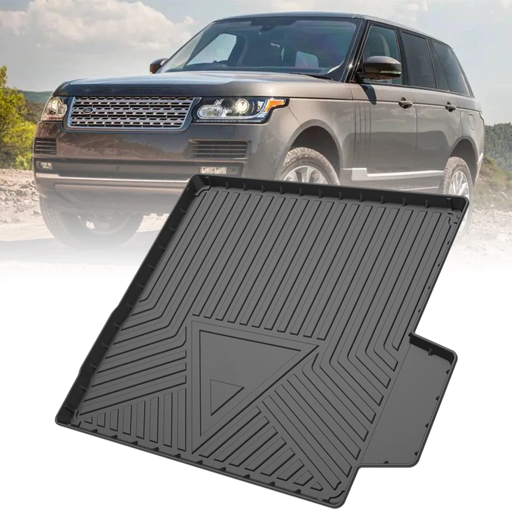TPE Car Rear Trunk Mat Storage Box Pad For Land Rover Range Rover 2013-2022 Waterproof Protective Rubber Car Mats