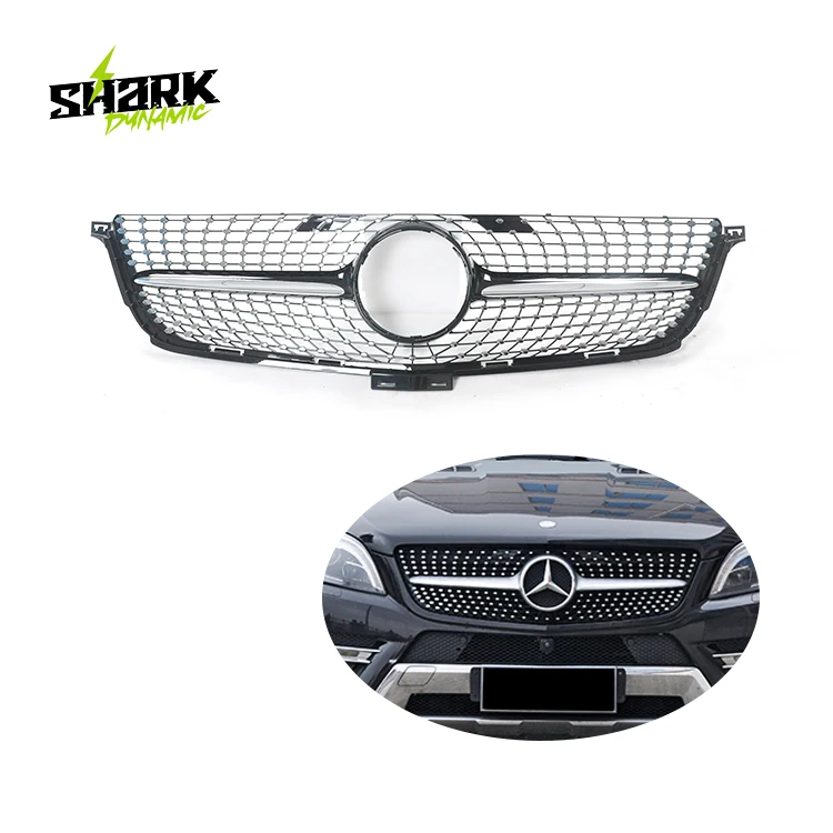 

Diamond Style Grille Abs Material Front Grille For Mercedes Benz W166 Ml Grille 2012 2013 2014