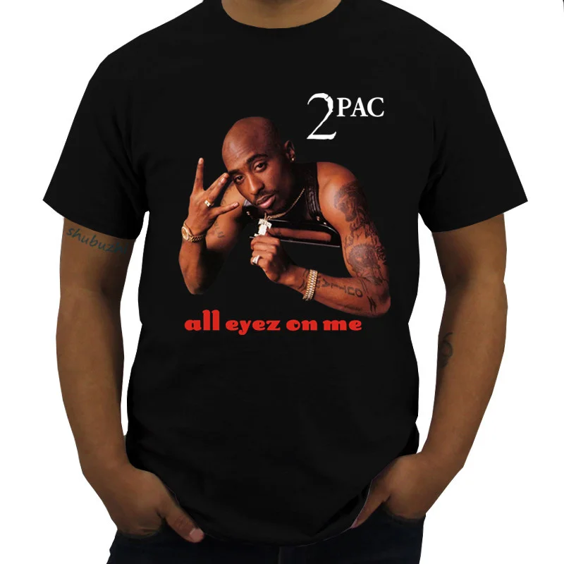 

New Arrived Mens t shirt Vintage 2Pac All Eyez On Me Death Row Records Black Tee Shirt Summer top gift Male Short Sleeve T-SHIRT