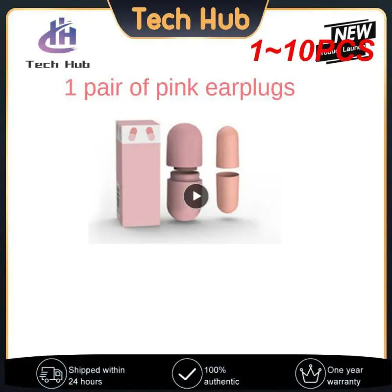 

1~10PCS Ear Plugs Mute Sleeping Soft Slow Soundproof Anti-noise Rebound