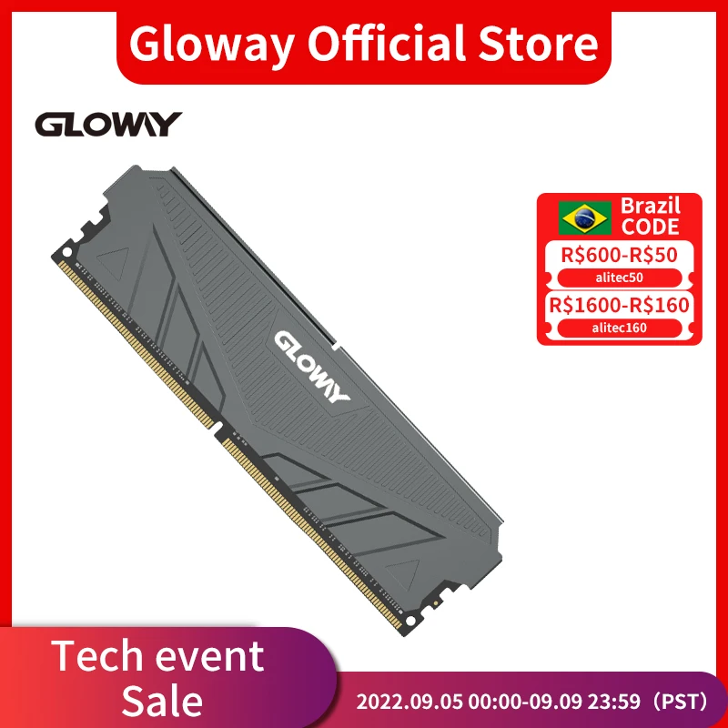

Gloway Memoria Ram ddr4 8GB 16gb 32gb 3200mhz For PC Desktop Dimm Memory with Heat Sink