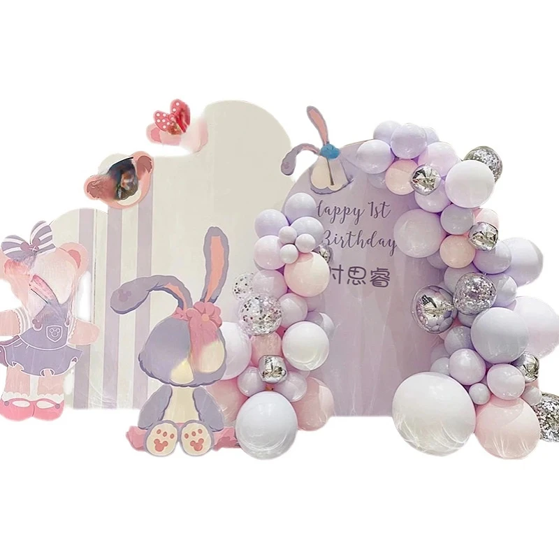 

Декорация сцены первого дня рождения ребенка девочка реквизит звезда тематический шар полная луна ktboard фон