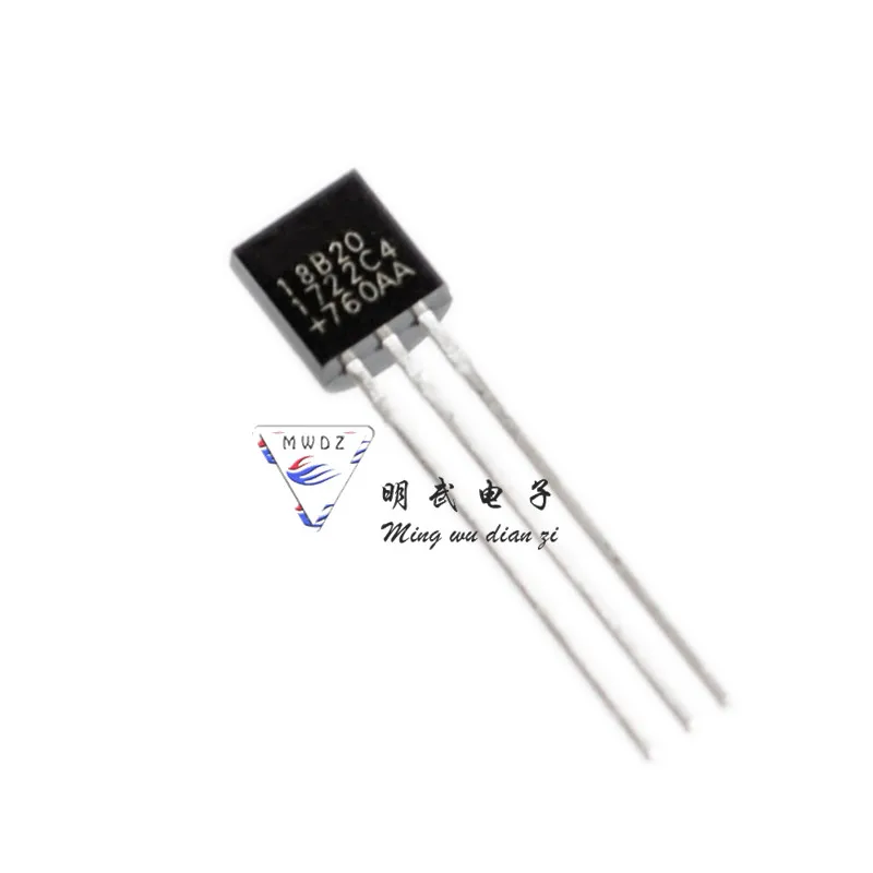 50 шт./партия, DS18B20 18B20 TO-92, 100% новый и оригинальный