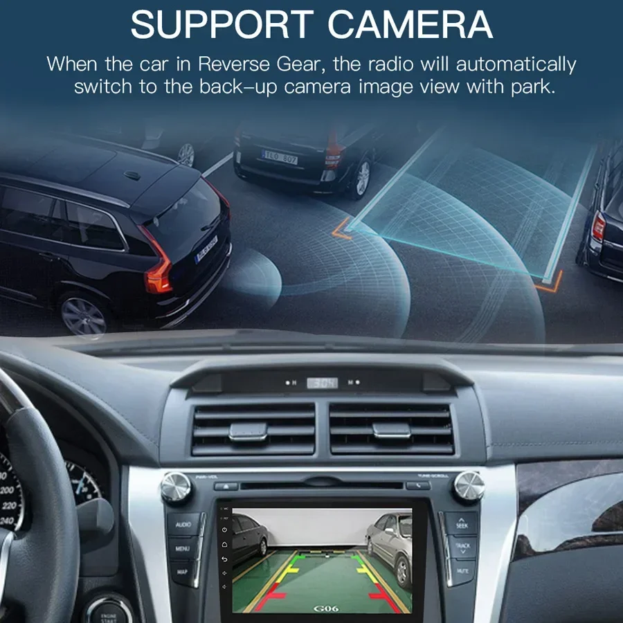 Carplay HD IPS Android 13.0 8Core 8 ГБ 256 Bluetooth 5.0 Wi-Fi 4G LTE GPS Карта Автомобильный DVD-плеер RDS Радио