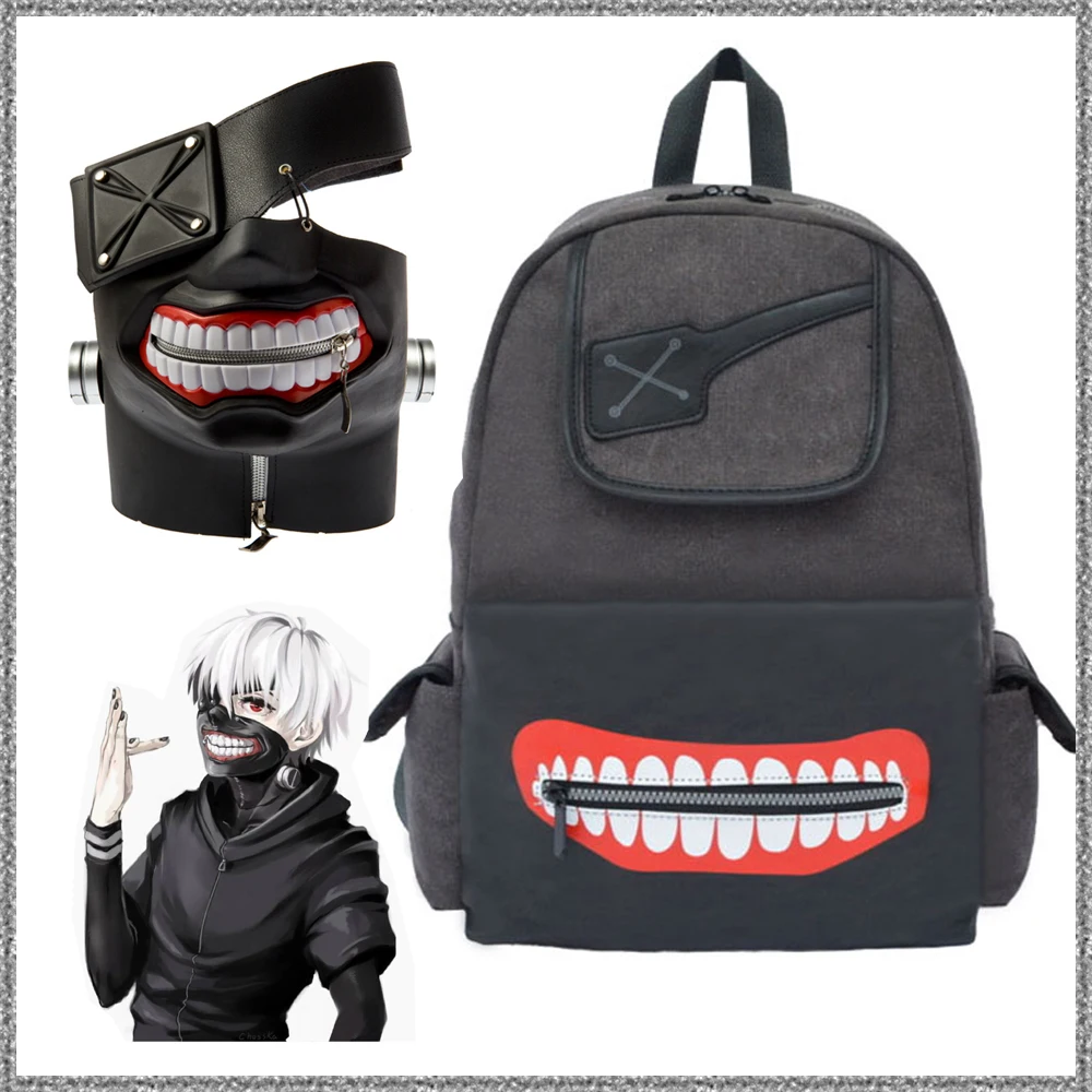 

Комикс Токийский Гуль канеки Кен косплей сумки рюкзак канеки Кен маска Аниме 3D маски Хэллоуин мотоцикл Косплей рюкзак велосипедиста