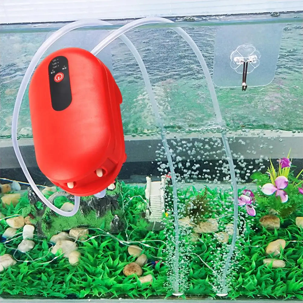 

Fish Tank Aerator High Power Low Noise Aeration Aquarium Air Pump with Accessories Oxygen Air Compressor for Angling