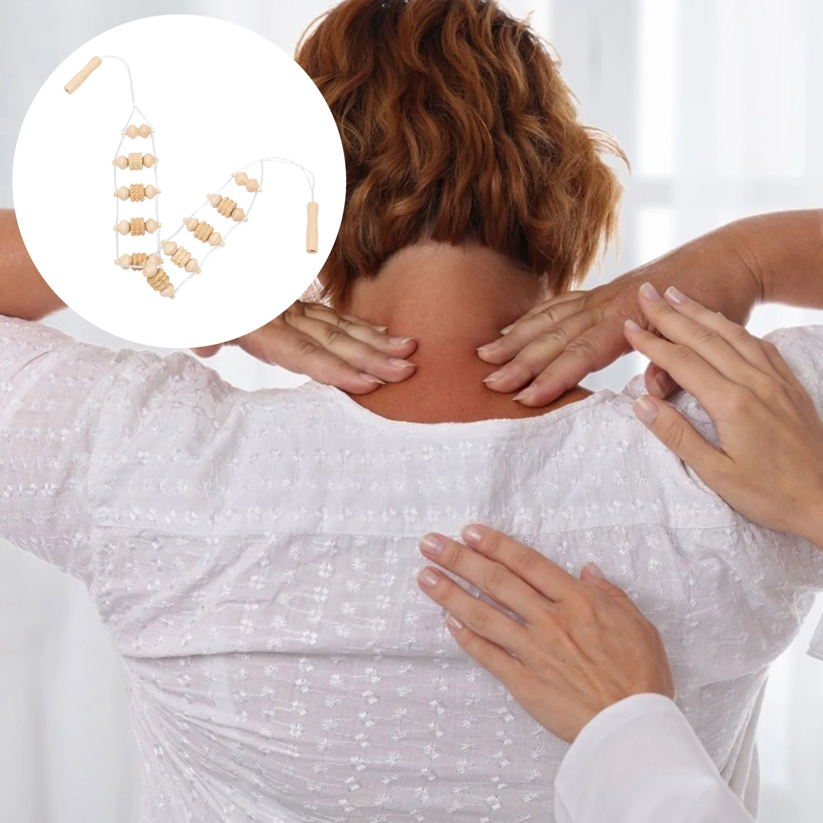 

Wooden Body Roller Manual Veins Active Relaxation for Body Shoulders Back