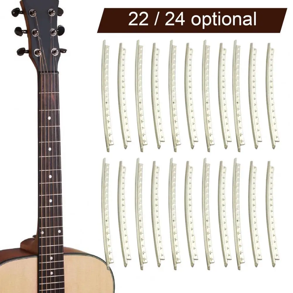 

22Pcs/24Pcs Versatile Guitar Fret Solid Lightweight Guitar Fret Wire Instrument Supplies Electric Guitar Fret