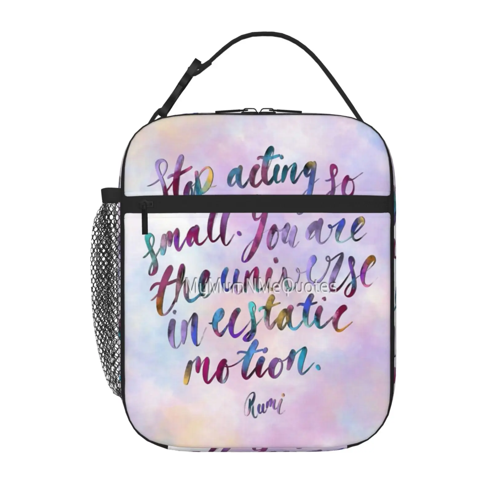 

Rumi Rainbow Quote Art Thermal Bag Cute Lunch Bag Lunch Box Bag