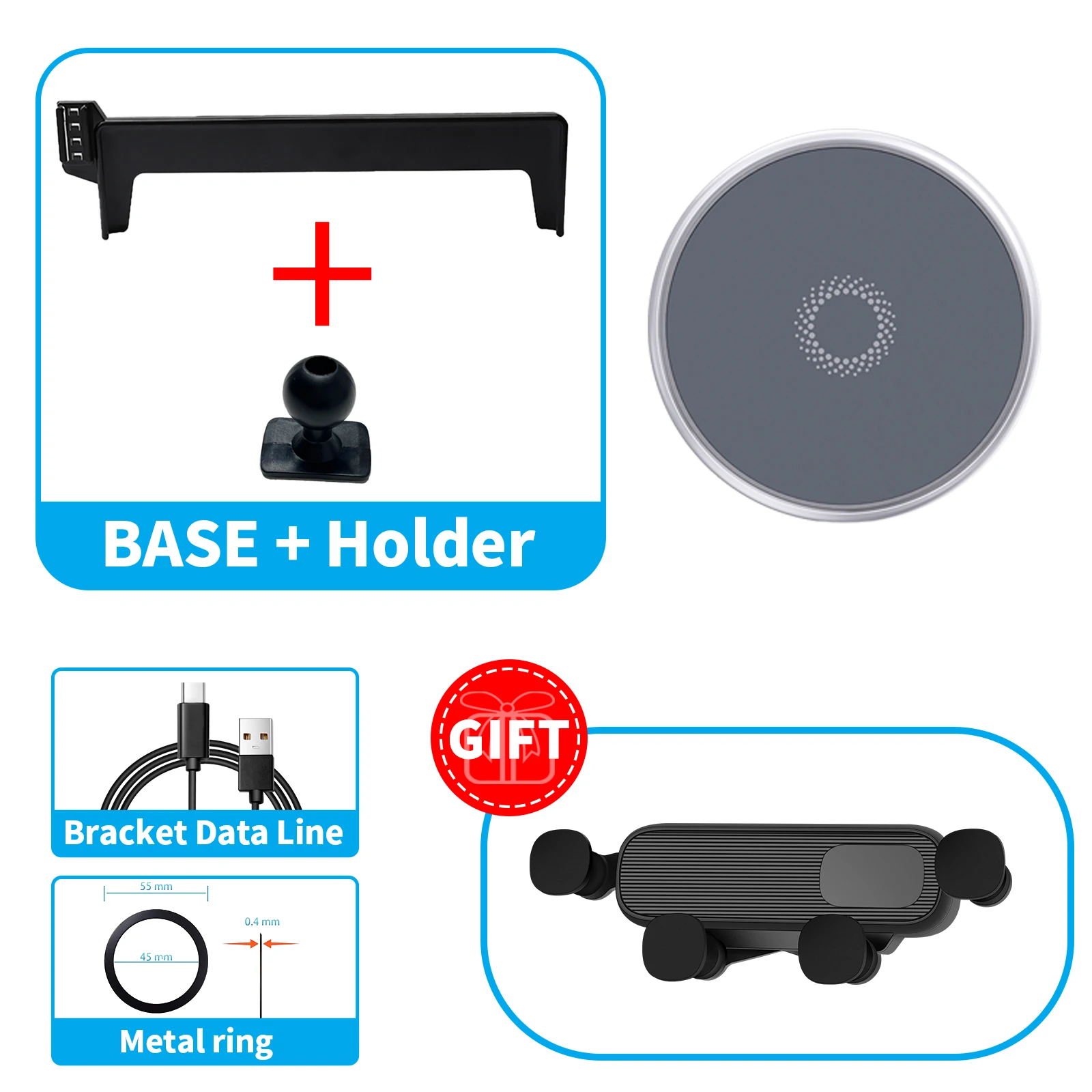 

Автомобильный держатель для телефона Polestone 01 Rox 01, фиксированный навигационный кронштейн, основание, беспроводная зарядка