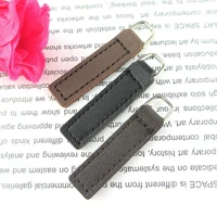 30 pcslot pu leather zipper head pull rectangular for wallet handbag bag travel box clothes sewing accessories