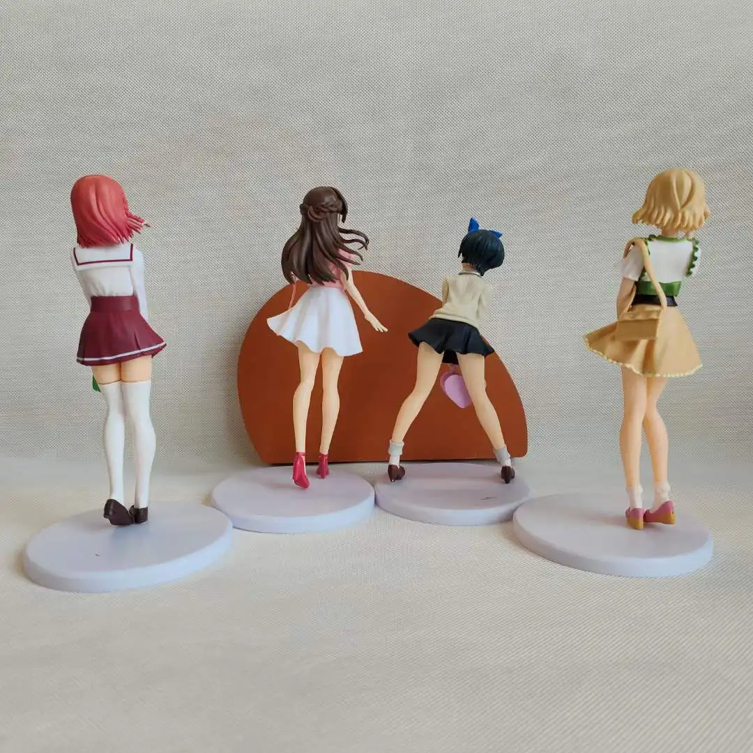 4pcs/lot Rent A Girlfriend Mizuhara Chizuru Anime Figure Toys Ruka Sarashina/Sakurasawa Sumi Ichinose Action Model Doll - купить по