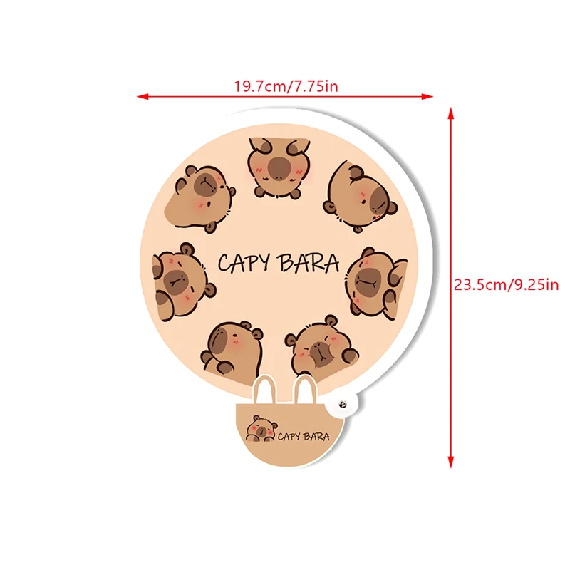 Мини-портативные Складные Круглые Ручные Вентиляторы С Мультяшным Животным
