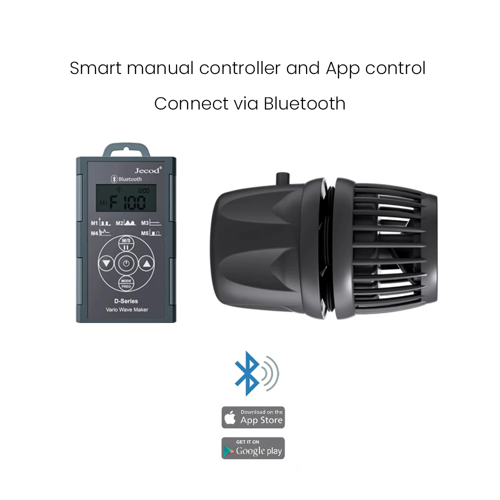 Фото Jecod jebao dmp-10/20/30/40 новый умный Bluetooth App Control беспроводной аквариумный волновой насос пресноводный соленой аквариум №3