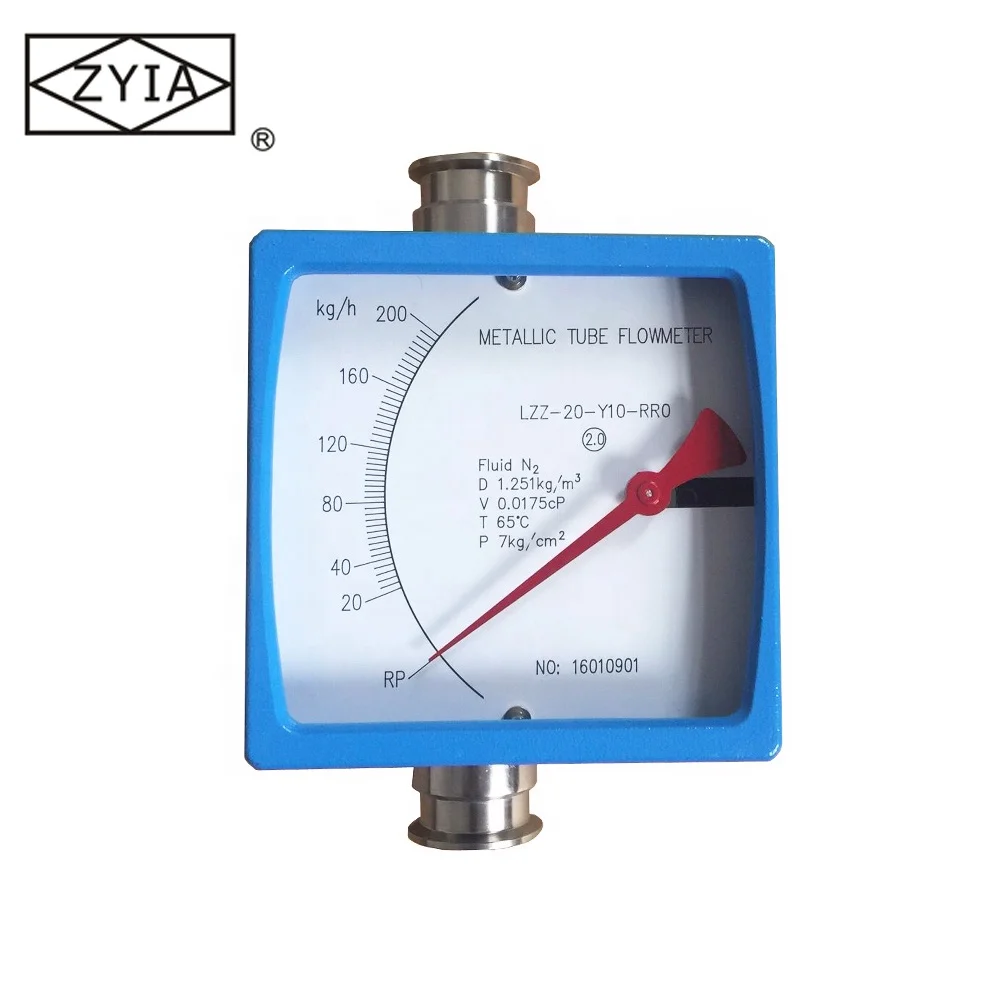 

High pressure metal tube variable area 4-20ma flow meter with printer