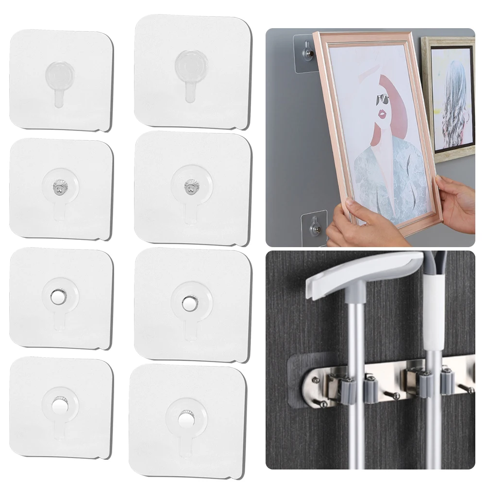 

2 шт., крепкие клейкие настенные крючки без отверстий