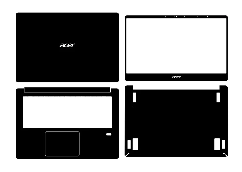 

Carbon fiber Vinyl Laptop Sticker Skin Decals Cover Protector for Acer SF114-32 14"