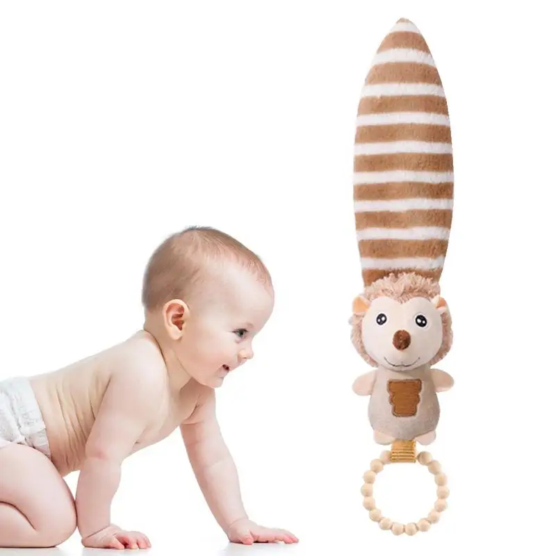 

Rattles For Babies 0-6 Months Stuffed Cute Animal Plush Baby Toy For Early Education Soft Infant Baby Rattle Cute Teether Toys