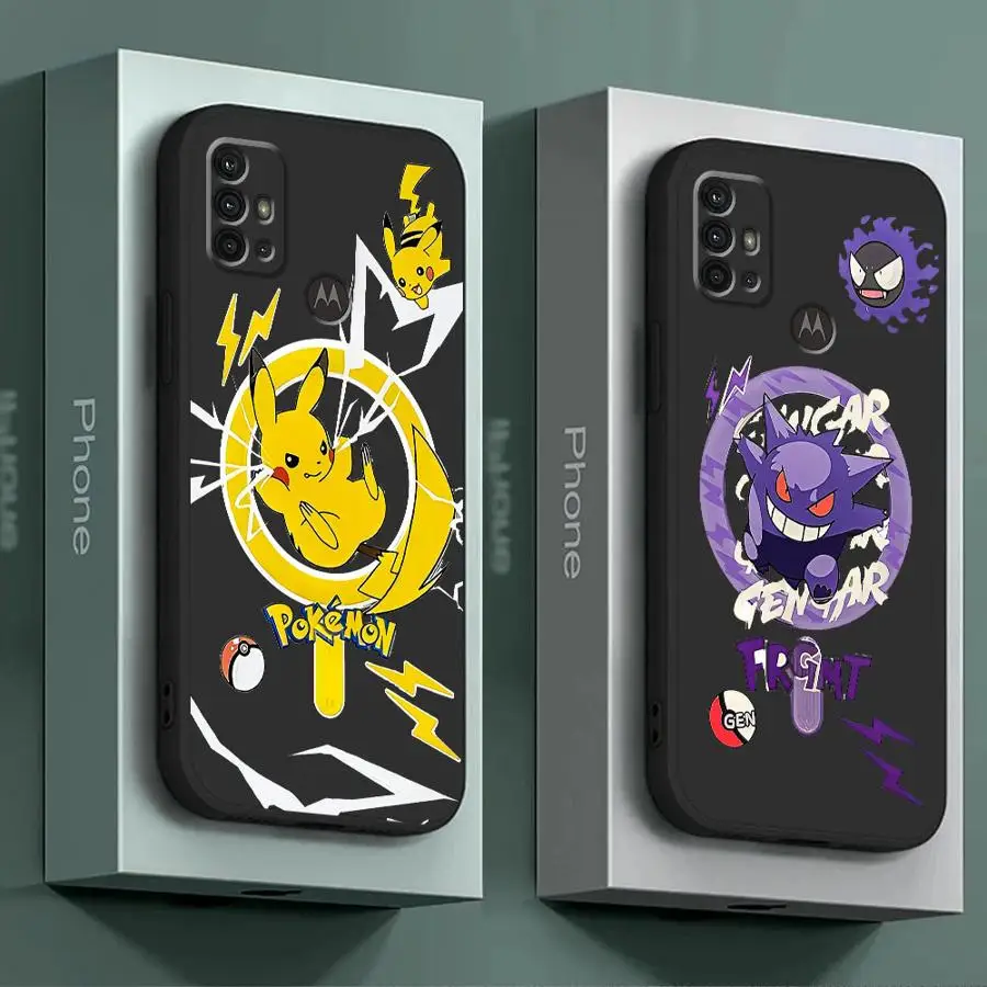 P-Pokemon G-Gengar Phone Case for Moto G30 G31 G50 4G 5G G51 G60 G60S G71 G22 G32 G52 G72 G53 G73