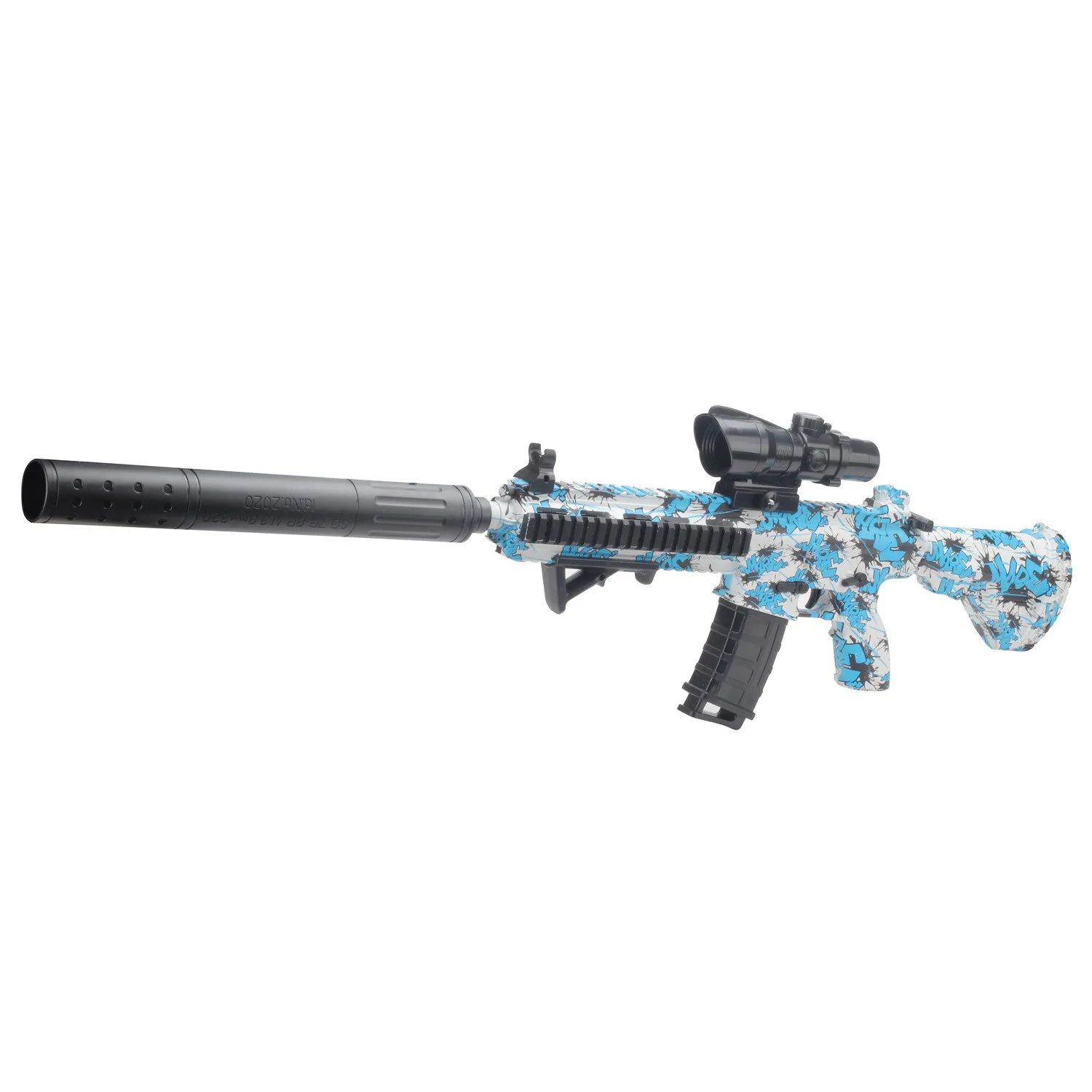 Электрический брызговик M416 гелевый бластер с 11000 водяными бусинами для активного