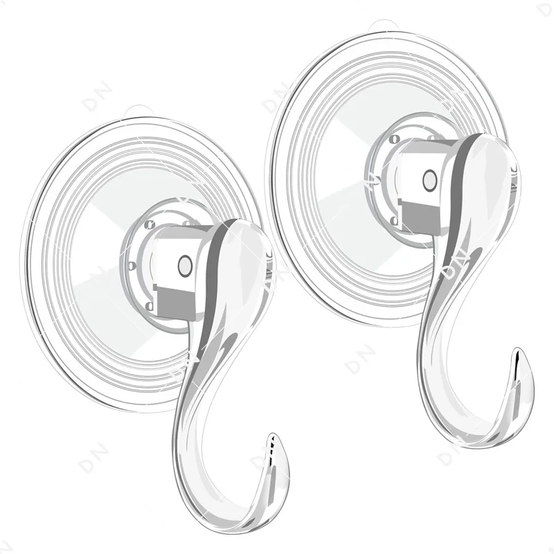

2 Pcs Suction Hanger Hook Wreath Large Clear Heavy Duty Suction Cup Wreath Hooks Window Glass Door Suction Cup Wreath Holder Hal