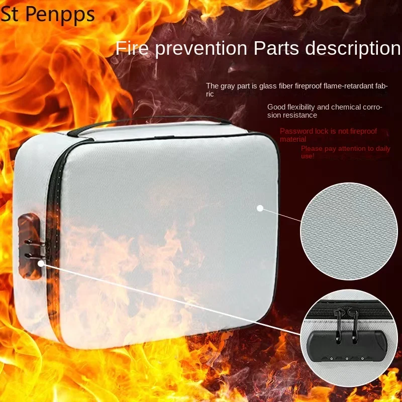 Огнестойкая Сумка для документов защитный Органайзер на молнии