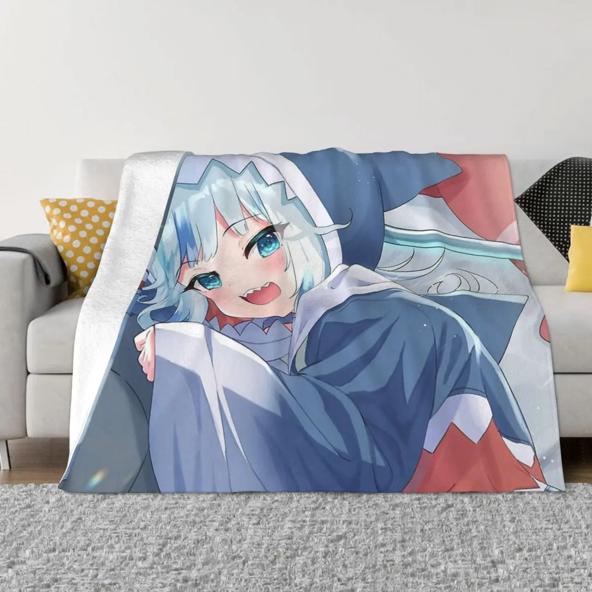 

Hololive одеяла виртуальной хост-группы из кораллового флиса