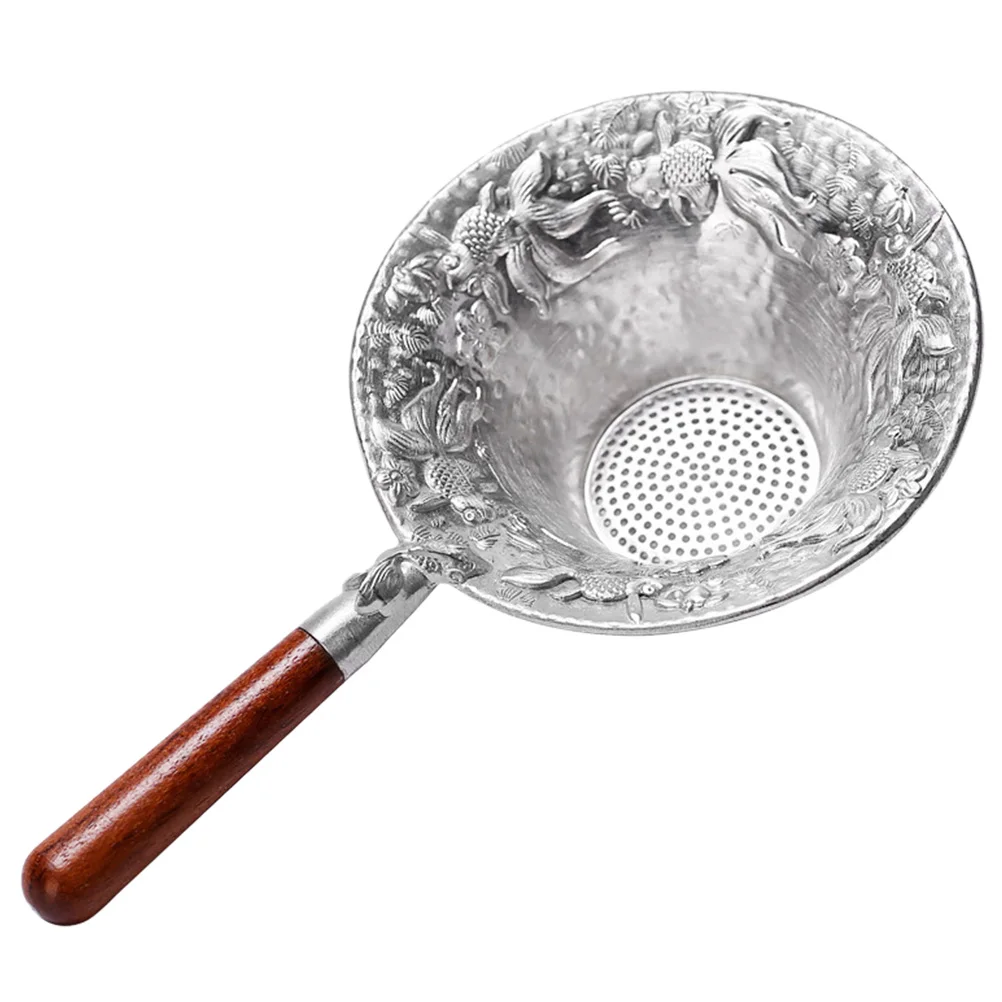 

Tea Leak Exquisite Strainer Sifter Stainless Steel Colander Canned Filter Tin Accessories Office Metal Bubble