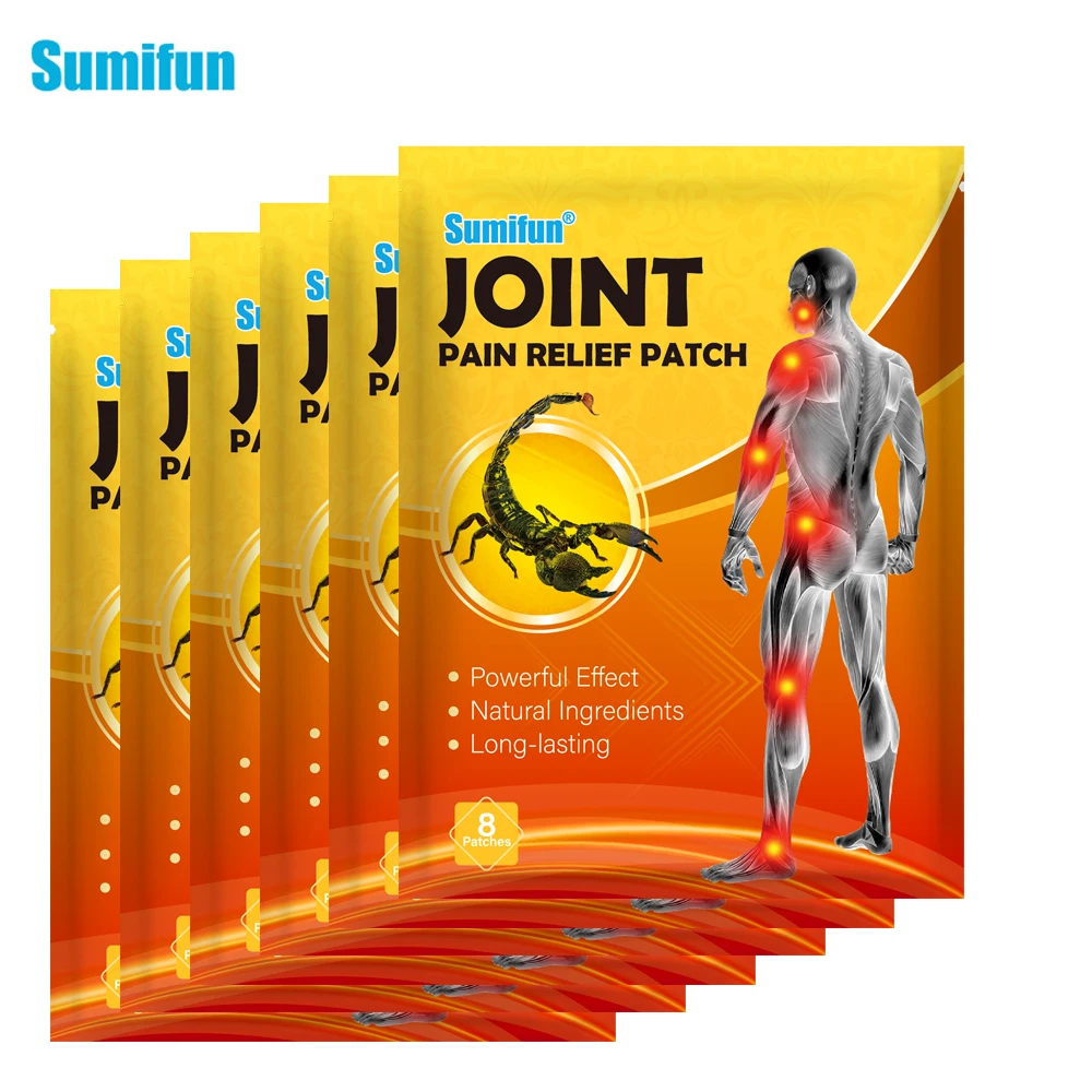 

Sumifun Joint Pain Relief Patch Scorpion Venom Arthritis Knee Back Muscle Lumbar Cervical Medical Plaster 40/64/80Pcs