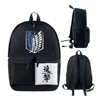 anime backpack attack on titan backpacks teenagers cartoon oxford cloth schoolbag men female travel fashion outdoor bagpack