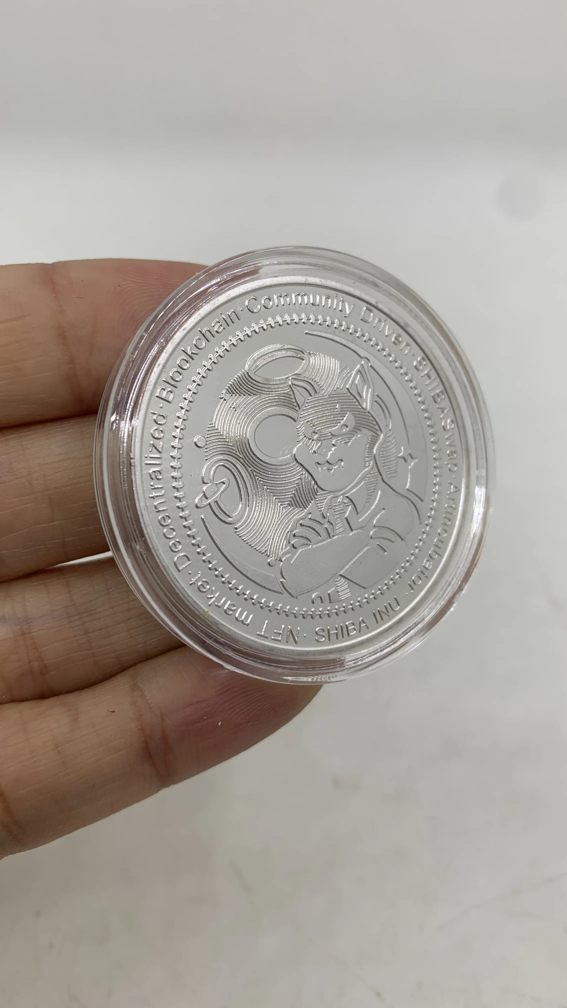D20 Dogecoin Killer Shiba Inu Coin (SHIB) криптовалютический металл золотой или серебряный