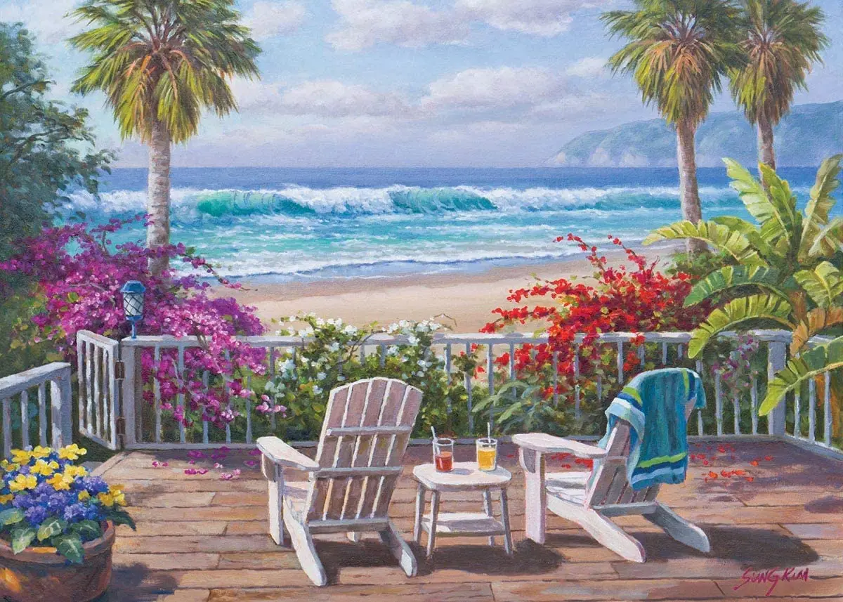 

Coastal landscape Jigsaw puzzles toys home entertainment game for relaxation, meditation, hobby learning toys for children