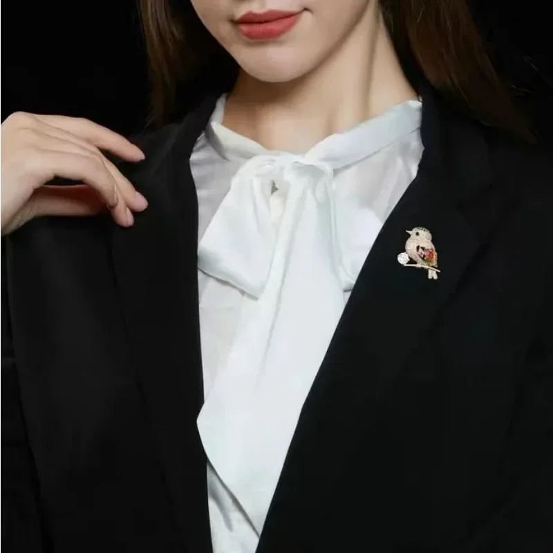 Креативная Женская Брошь в виде птицы на удачу