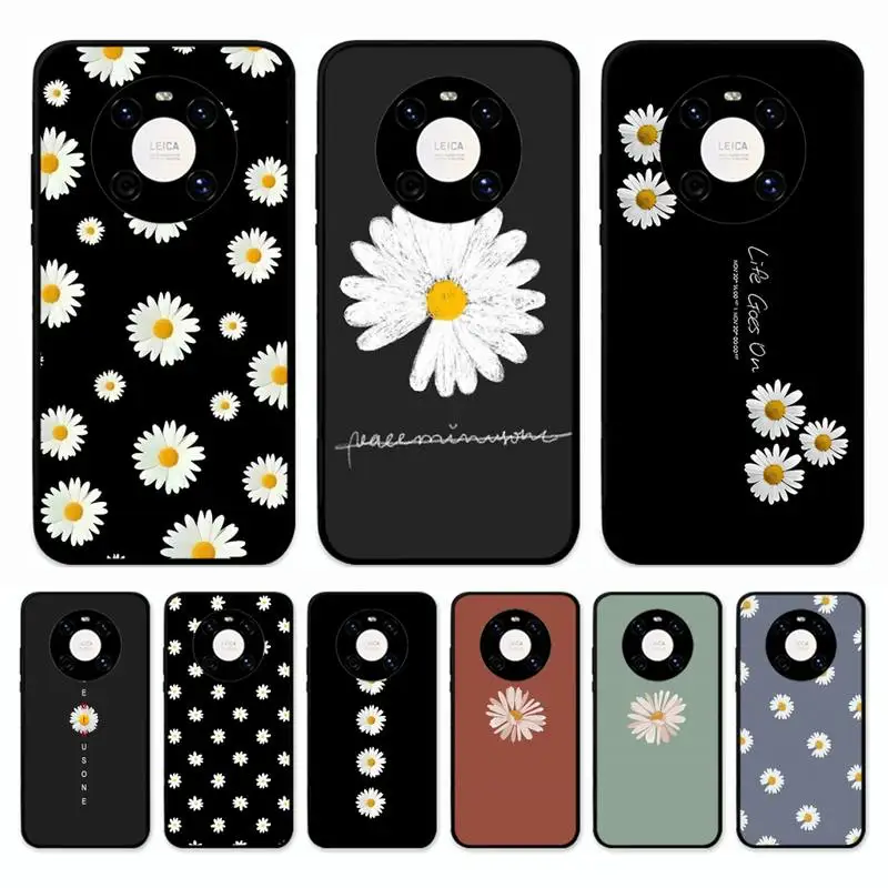 

Fashion Fresh Little Daisy Flower Phone Case for Huawei Mate 20 10 9 40 30 lite pro X Nova 2 3i 7se