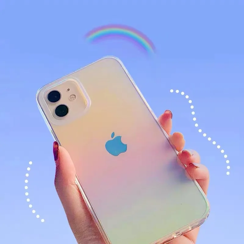 

Laser Rainbow Gradient Phone Case for Apple Huawei OPPO Xiaomi Vivo Samsung Phone Cases