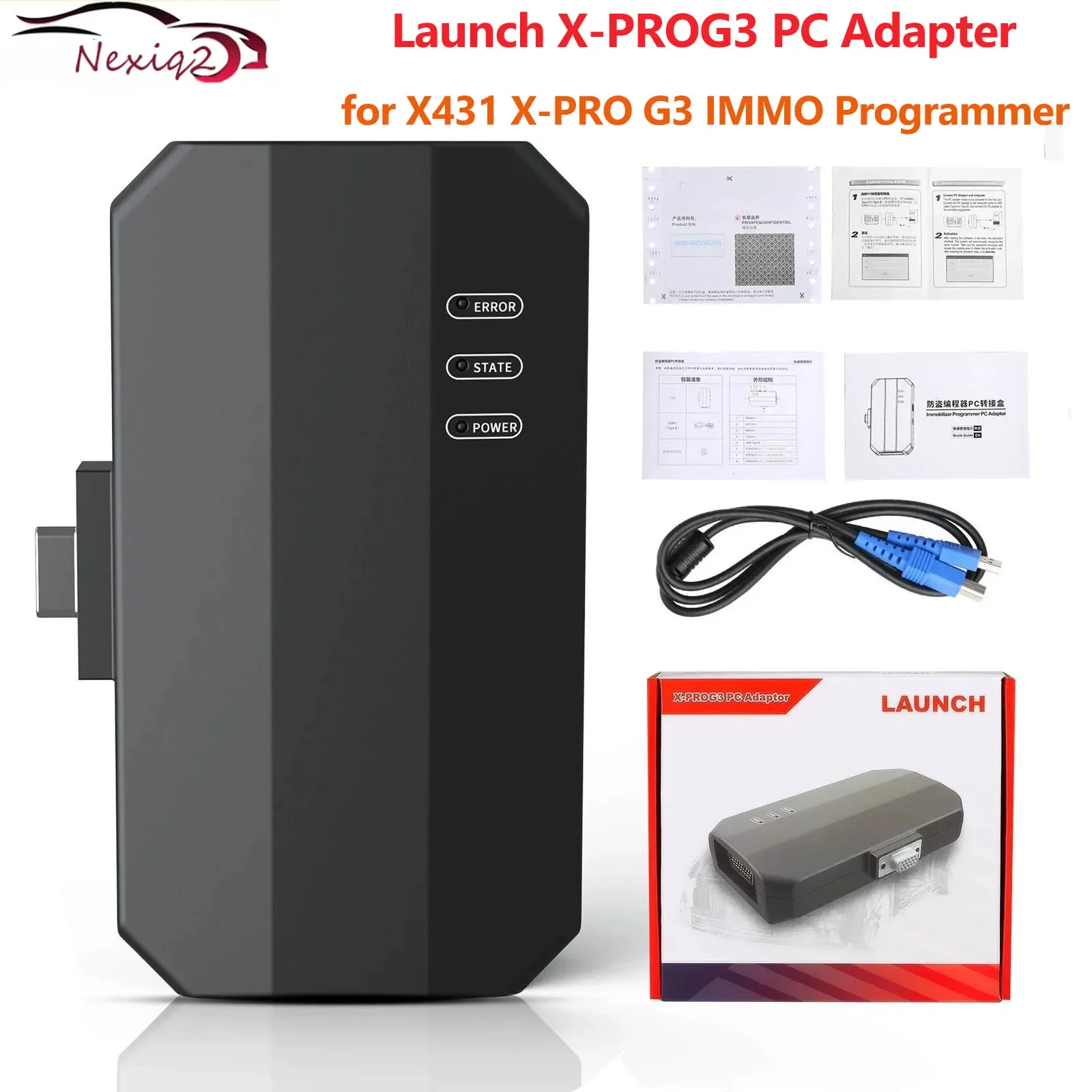 Запуск X-PROG3 Адаптер для ПК USB XProg3 Программатор ЭБУ X431 Программа IMMO Поддержка