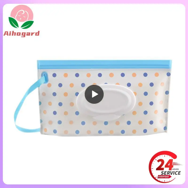 

1~10PCS Eco-Friendly Baby Wipes Box Reusable Cleaning Wipes Carrying Bag Fashion Carrying Bag Clamshell Snap Strap Wipe