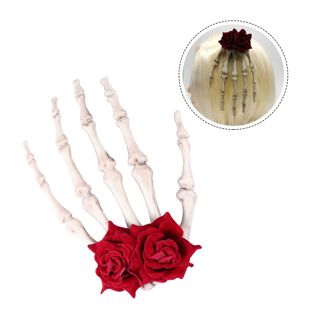 

Hair Accessories Women Hand Bone Hairpin Hairpins Halloween Clip Clips Miss