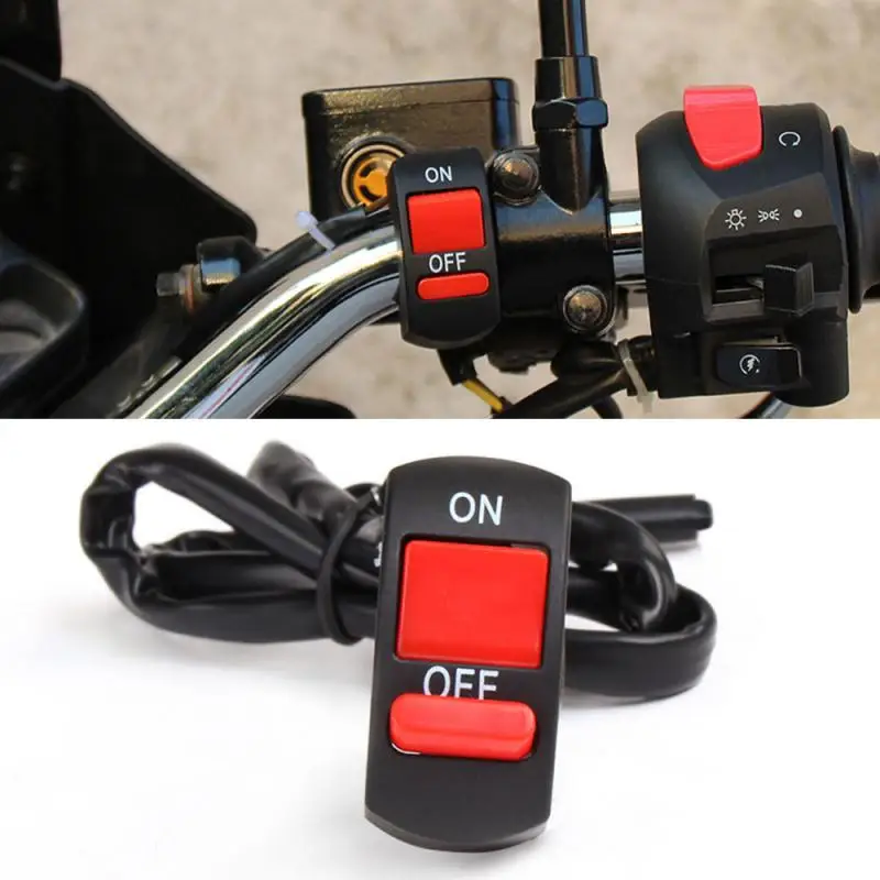 

Motorcycle Handlebar Mount On-Off Button Switch Double Flash Dangerous Lamp Switch Headlamp Multi-tone