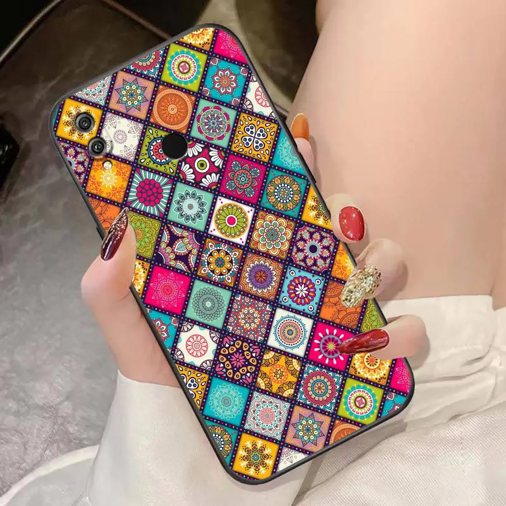 Case For HUAWEI Honor 9X 9 8 8X Max 80 70 60 50 30 20 10 10I NOTE 10 Lite Pro Case Funda Retro Bohemian European Color Pattern