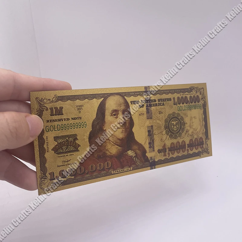 Красиво мы доверяем золоту 1000000 доллара США золотые памятные банкноты для
