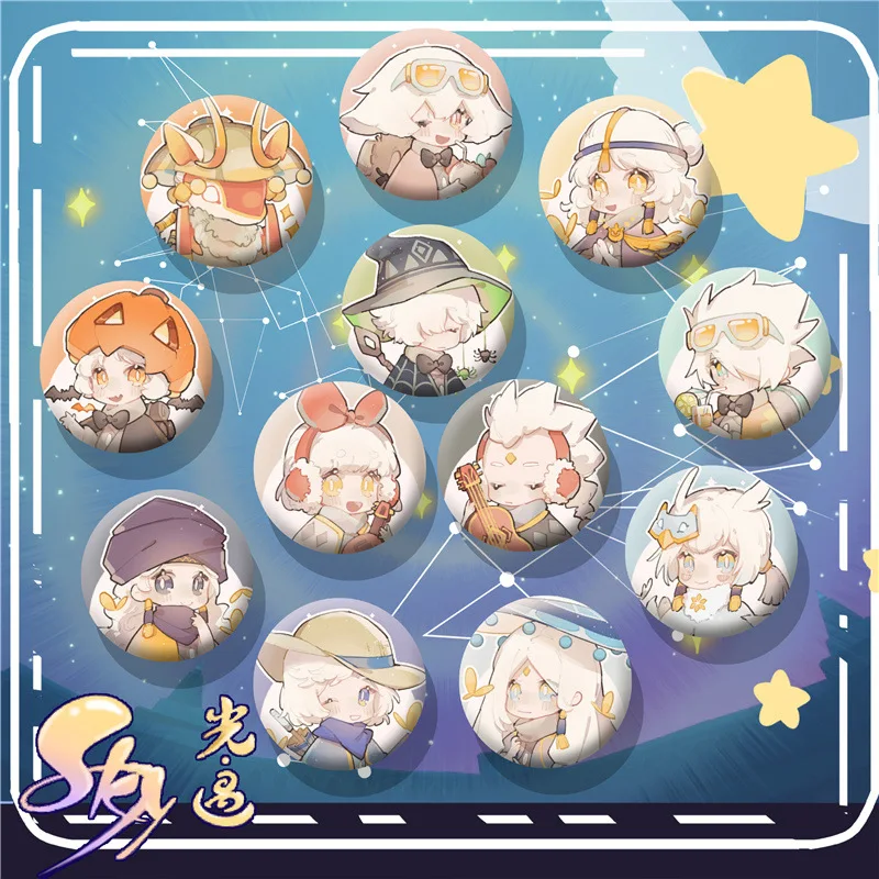 Sky:Children of The Light Периферийные товары Значок Далет Ламель Какаши Брошь Бар