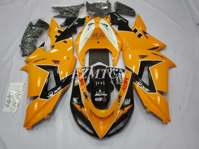 

Injection Mold New ABS JP Full Fairings Kit Fit For Kawasaki Ninja ZX-10R ZX10R 2006 2007 06 07 Bodywork Set Orange