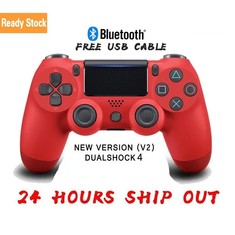 

New Ready stock & WarrantyDualShock 4 Wireless Controller V2 with Dual Vibration Game Joystick