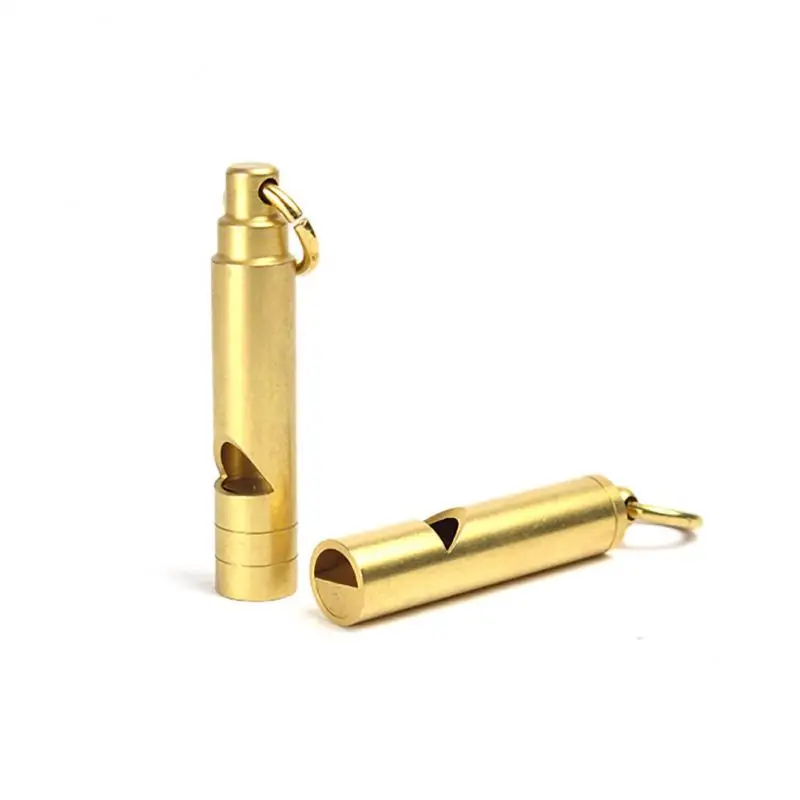 

Survival Whistle Brass Outdoor Equipment Army Fan Supplies Retro Referee Brass Whistle Pure Brass Survival EDC Whistle