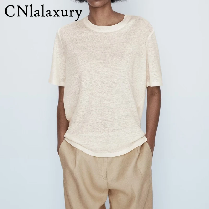 

CNlalaxury 2023 Летняя женская черная хлопковая футболка высокого качества с коротким рукавом женская Стильная крутая футболка