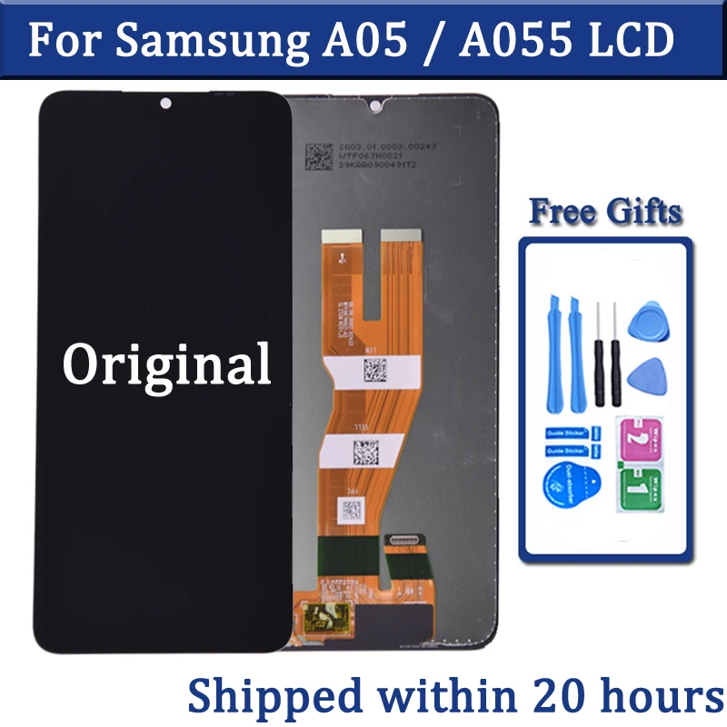 6 7-дюймовый ЖК-дисплей Для Samsung A05 SM-A055F/DS Емкостный Дигитайзер Сенсорного Экрана С