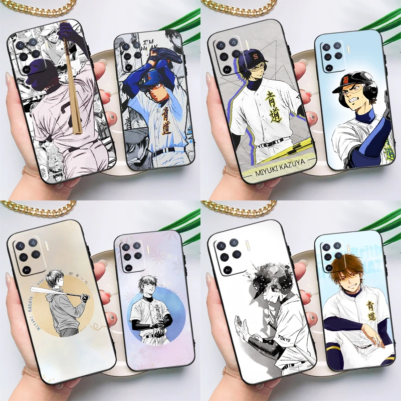 Алмаз Miyuki Kazuya no Ace чехол для OPPO A17 A57 A77 A78 A15 A16 A52 A72 A76 A96 A74 A94 A5 A9 A31 A93 A54S A53S A57S