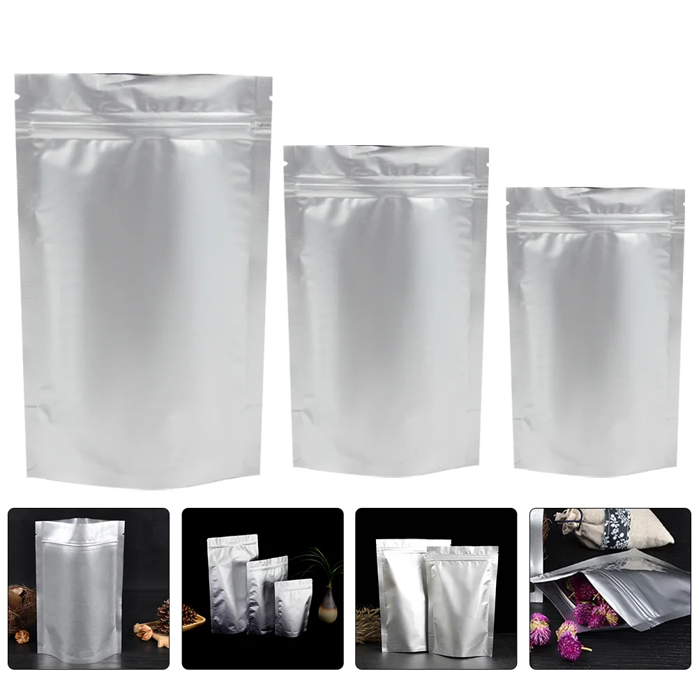 

Bagsbag Foil Storage Mylar Sealing Pouch Reclosable Self Resealable Heat Seal Aluminum Candy Airtight Pouches Package Flat